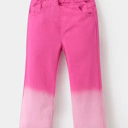 Kookie Kids Cotton Full Length Ombre Pants- Fuchsia-picture-7