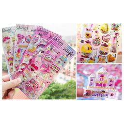 FunBlast Cute Kawaii Glitter Stickers Set  Pack of 6 Sheets Multicolor-image-55