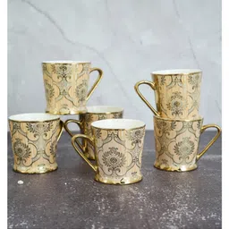 Femora Royal Ornamental Gold Ceramic Tea and Coffee Mugs-picture-44