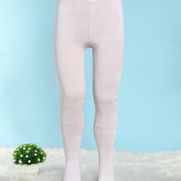 Mustang Cotton Knit Full Length Solid Color Tight - Lilac-image-43