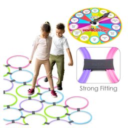Negocio Unicorn Hopscotch Jumbo Ring Game With Connectors & Spinner for Indoor & Outdoor Play Games for Kids-pack of 1-color May Vary-10