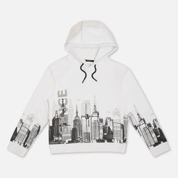 Pepe Jeans Cotton Woven Full Sleeves Printed Hooded Sweatshirt - Off White-image-36