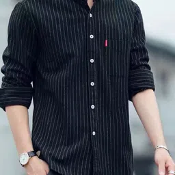 The Roadster Lifestyle Co Striped 100% Cotton Button Down Collar Long Sleeve Shirt-image-44