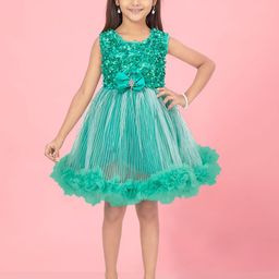 HERE&NOW Floral Print Net Fit & Flare Dress-26