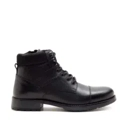 THOMAS CRICK Men's Black Derby Boots-picture-4