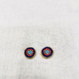 PALASH Artificial Beads Beaded Quirky Shaped Studs-11