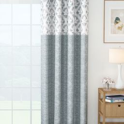 Story@home Grey Melange & White Floral Room Darkening Long Door Curtain-image-96