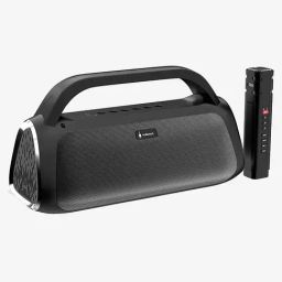 VISMAC Hurricane 48W Portable Bluetooth Speaker with Wireless Karaoke Mic & Remote (Black)-image-6