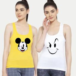 Friskers Multicolor Printed Camisole (Pack Of 2)-image-52