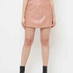 Crimsoune Club Pink Mini Skirt-image-99