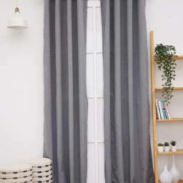 Ariana Richard Grey Polyester 5 ft. Window Curtain - Single Piece-image-22
