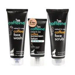 mCaffeine Naked & Raw Coffee Face Scrub, Face Wash & Sunscreen Lotion SPF 50 PA++-image-60