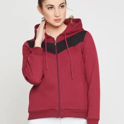 Rare Wine Color-Block Hoodie-image-26