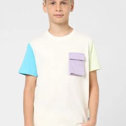Jack & Jones Junior Beige Solid T-Shirt-image-88