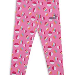 Puma Kids SUMMER CAMP Fast Pink Cotton Printed Leggings-image-0