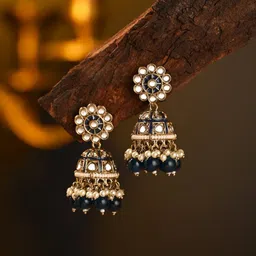 Anvik Contemporary Jhumkas Earrings-53