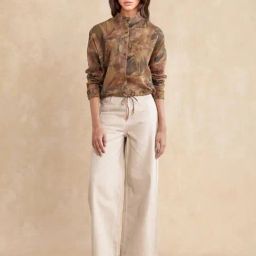 RAREISM Green Cotton Printed Long Sleeves Top-image-54