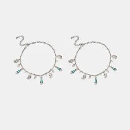 Shaya 925 Silver The Shaadi Diaries Sagai Shor Anklets-image-74