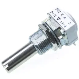 Vishay Panel Mount Rotary Potentiometer 100 mW Power 5 kΩ Solder Lug Terminal, P11L1V0FLSY00502KA (Pack of 40 Pcs)-picture-33