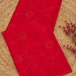 Soch Red Chiffon Embroidered Dupatta-1