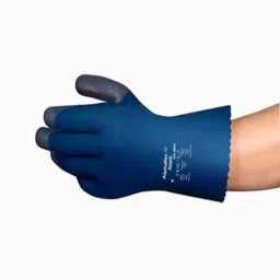 Ansell AlphaTec 04-004 Blue Cotton Chemical Resistant Gloves Size 11 PVC Coating, 4004110-picture-36