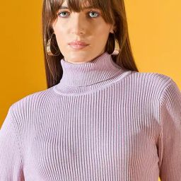 98 Degree North Purple Cotton Self Regular Fit Sweater-image-43