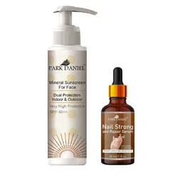 Park Daniel Set Of 2 Mineral Sunscreen With Nail Strong Serum Combo-14