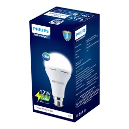Philips Stellar Bright 12 W Rechargeable Inverter LED Bulb Cool White B22 Base, 929002441515-38