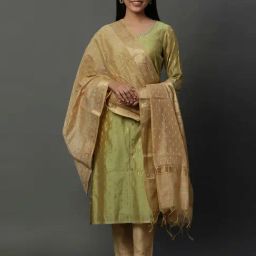 Aurelia Beige Woven Pattern Dupatta-picture-46