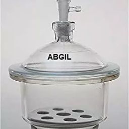 ABGIL 15cm Glass Vacuum Desiccator with Cover Knob and Porcelain Plate One Unit ABG1384-picture-5