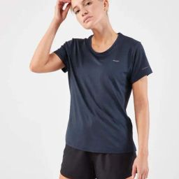 KIPRUN By Decathlon Blue Plain T-Shirt-image-73