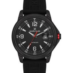 Daniel Klein Black Dial Analog Watch With Silicon Band - DK.1.13910-1-20