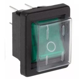 ARCOLECTRIC (BULGIN LIMITED) Illuminated DPST On-Off Rocker Switch Panel Mount, C1353ALGNC-image-57
