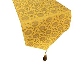 Pink Parrot 12x70" Jacquard Silk Table Runner-image-69