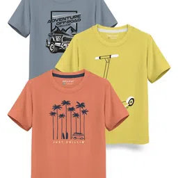 HELLCAT Boys Typography 3 Printed T-shirt-image-59