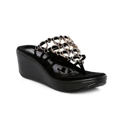 Catwalk Women Black Solid Wedges-image-19