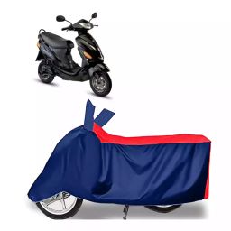 Auto Pearl Polyester Two Wheeler Cover for Hero Electric Electric Optima DX (Red Blue)-image-15