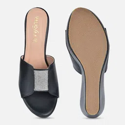 VALIOSAA Peep Toe Open Back Wedge image 3