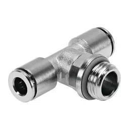 Festo Tee Threaded Adaptor NPQH Push In 6 mm Connector A Threaded-to-Tube, NPQH-T-M5-Q6-P10 (Bag of 10 Pcs)-picture-21