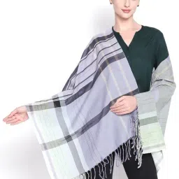 Style Quotient Blue Checks Scarves-89