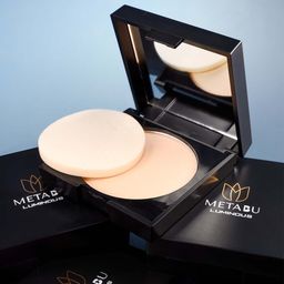 METABU Luminous Compact Powder With Vitamin E - 8g - Walnut 01-6