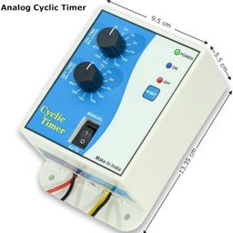 Nutronics M-1121 Analog Programmable Cyclic Time Switch for Foggers | Hydroponics Water Pumps |Auto Start & Stop Countdown Repeated Time Switch | 230VAc | Capacity:25Amp image 2