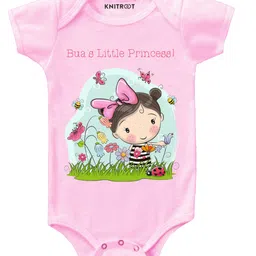 KNITROOT Bua Little Princess Print Short Sleeves Onesie - Pink-picture-29