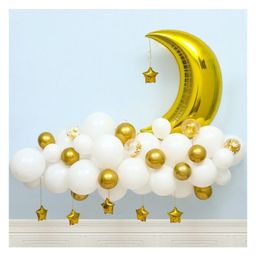 Bubble Trouble Foil White Balloon Arch Garland Kit for Baby Shower, Birthday, Anniversary Theme Party Decoration Pack of -44-image-9
