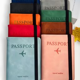 Cozy Vibes Pu Leather Passport Cover Travel Wallet Passport Holder Executive Gift Set - Pack of 1 - Color May Vary-image-41