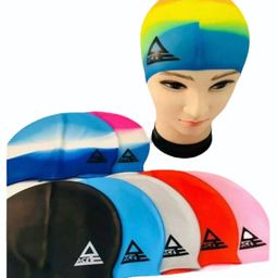Azhari Silicon swim high quality cap (Pack of 1 ) Color May Vary-17