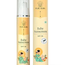 Pure Aura Baby Sunscreen SPF 30 with Zinc-based Yashad Bhasma & Apricot, Carrot & Almond Oil 50 ml-image-25