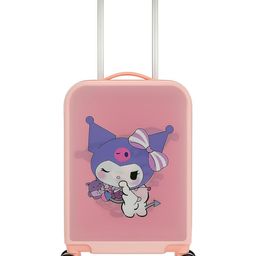 Winnies Kids Carry On Luggage Hardside Rolling Suitcase 20 Inches Travel Trolley Bag (Pink)-image-2