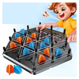 NEGOCIO Interlocking Triad Chess Game, Brain Challenging Puzzle Game, Office Games Gift Suitable for Colleagues, Friends, Family Parties- PACK OF 1- COLOR MAY VARY-picture-9