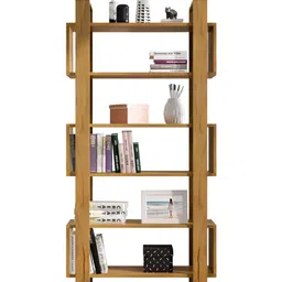 HEXA RED Beige Moisture & Termite Resistant Free Standing Book Shelf image 5
